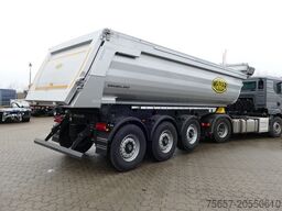 MEILLER 3-achs Stahlm. mit E-Verdeck u. hydr. Heckklappe