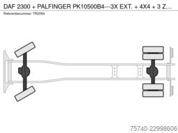 DAF 2300 + PALFINGER PK10500B4---3X EXT. + 4X4 + 3 ...