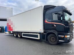 Scania R500 6x2 box truck w/ 2 temp refrigerator/freezer