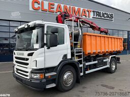 Scania P 320 HMF 12 Tonmeter Z-kraan + Kipper 11m³