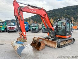KUBOTA KX 080-4 Schnellwechsler 3xLöffel