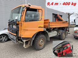 Mercedes-Benz Atego 1023 A 4x4 mit Unfallschaden! Atego 1023 A 4x4, Einzelbereifung, Heckkran Palfinger PK4501-B, Funk, UNFALLSCHADEN!