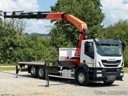 IVECO Stralis 460 PRITSCHE 6,65m +KRAN +FUNK