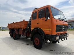 Mercedes-Benz SK1919 Kipper mit Kran HIAB Hidrocom 140