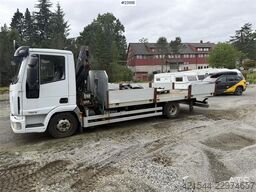 Iveco 75E18 crane truck with Hiab 055XS D3 crane for sal