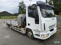 Iveco 75E18 crane truck with Hiab 055XS D3 crane for sal