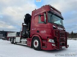 Scania R500 6x2 crane truck w/ 47 t/m Hiab crane with jib
