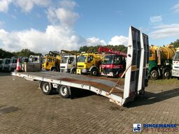 King 2-axle platform drawbar trailer 14t + ramps