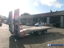 King 2-axle platform drawbar trailer 14t + ramps