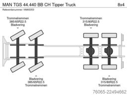 MAN TGS 44.440 BB CH Tipper Truck