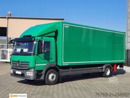 MERCEDES-BENZ 1524 L Koffer 7,35 m mit Tür + LBW 2t