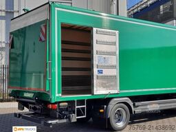 MERCEDES-BENZ 1524 L Koffer 7,35 m mit Tür + LBW 2t