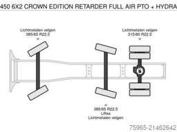 SCANIA R450 6X2 CROWN EDITION RETARDER FULL AIR PTO + H