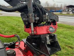 Huddig 1260C Backhoe w/ Palfinger crane, Lift, rototilt a