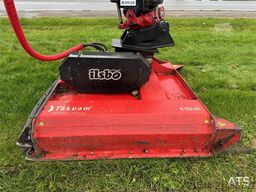 Huddig 1260C Backhoe w/ Palfinger crane, Lift, rototilt a