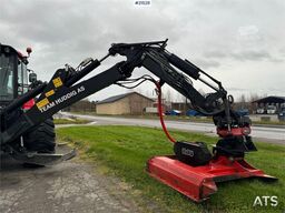 Huddig 1260C Backhoe w/ Palfinger crane, Lift, rototilt a