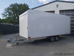trailershop 600x220X210cm 3500kg Sandwichkoffer aero Hecktüren Zurrsystem 100kmH