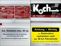 Koch-Anhänger U2 205X105X95CM 750KG | 3XBWE | DECKELANHÄNGER