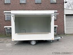 Andere VK 15352023 | WEISS | GASTÜR 350X200X230CM 1500KG VERKAUFSANHÄNGER