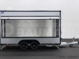 Blyss HB20421HT | PREMIUM AERO | GRAU 420X200X230CM 2000KG VERKAUFSANHÄNGER