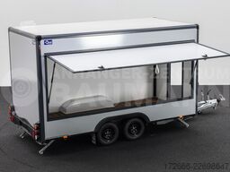 Blyss HB20421HT | PREMIUM AERO | GRAU 420X200X230CM 2000KG VERKAUFSANHÄNGER