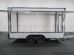 Blyss HB20421HT | PREMIUM AERO | GRAU 420X200X230CM 2000KG VERKAUFSANHÄNGER