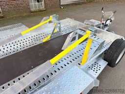Brian James Trailers DIGGER PLANT 543-3717-35-2-12 | TRACSTRAP | EINZELRAMPEN 370X170CM 3500KG BAUMASCHINENANHÄNGER