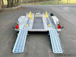 Brian James Trailers DIGGER PLANT 543-3717-35-2-12 | TRACSTRAP | EINZELRAMPEN 370X170CM 3500KG BAUMASCHINENANHÄNGER