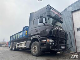 Scania R620 6x2 hooklift truck with Joab hook.