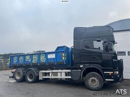 Scania R620 6x2 hooklift truck with Joab hook.