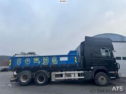 Scania R620 6x2 hooklift truck with Joab hook.