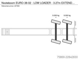 Nooteboom EURO-38-02 - LOW LOADER - 3.27m EXTENDABLE - BP...