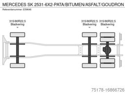 MERCEDES SK 2531-6X2-PATA/BITUMEN/ASFALT/GOUDRON