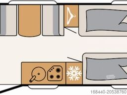 DETHLEFFS Nomad 490 EST Modell 25 Einzelbetten mit Heckbad