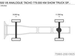 SCANIA R500 V8 ANALOGUE TACHO 779.000 KM SHOW TRUCK SPE