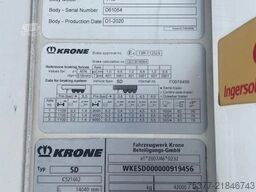 Krone SD,Thermoking SLXi 300,Double stock,balken,7 cm...
