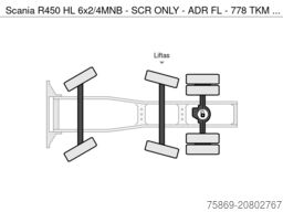 Scania R450 HL 6x2/4MNB - SCR ONLY - ADR FL - 778 TKM ...