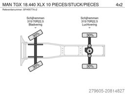 MAN TGX 18.440 XLX 10 PIECES/STUCK/PIECES