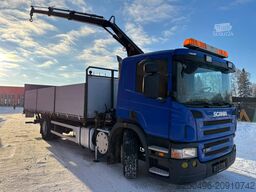 Scania P 320 4x2 HIAB 077B-2 / PLATFORM L=7286 mm