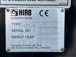 Scania P 320 4x2 HIAB 077B-2 / PLATFORM L=7286 mm