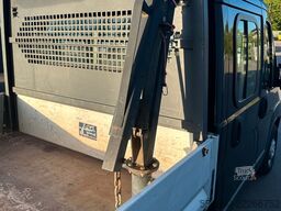 PEUGEOT Boxer DoKa mit Pritsche | Kran | AHK | Klima