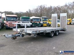 King 2-axle platform drawbar trailer 14t + ramps