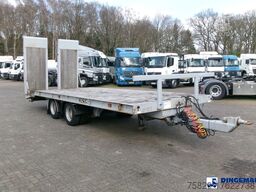 King 2-axle platform drawbar trailer 14t + ramps
