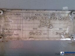 King 2-axle platform drawbar trailer 14t + ramps