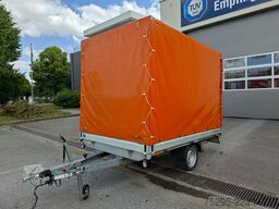 Humbaur Tieflader- Anhänger Pritsche   Plane TOP