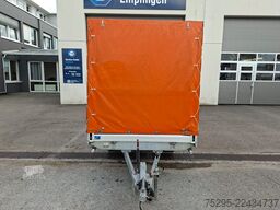Humbaur Tieflader- Anhänger Pritsche   Plane TOP