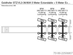 Goldhofer STZ-VL3-36/80A 5 Meter Extandable + 5 Meter Ext...