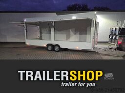 trailershop Verkaufsanhänger 620x220x230cm 3 Klappen