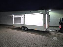 trailershop Verkaufsanhänger 620x220x230cm 3 Klappen