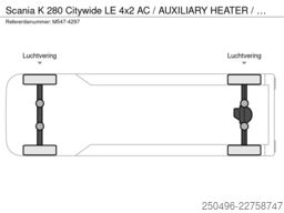 Scania K 280 Citywide LE 4x2 AC / AUXILIARY HEATER / W...